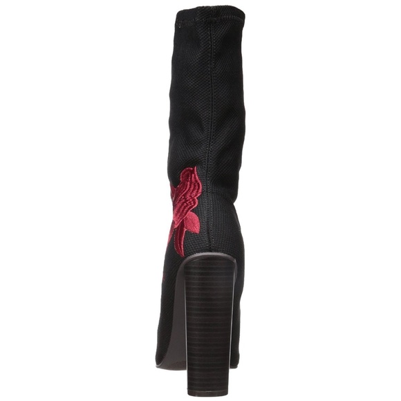 Qupid PARMA-08 Womens Fabric Pointed Toe Mid-Calf - Picture 3 of 5